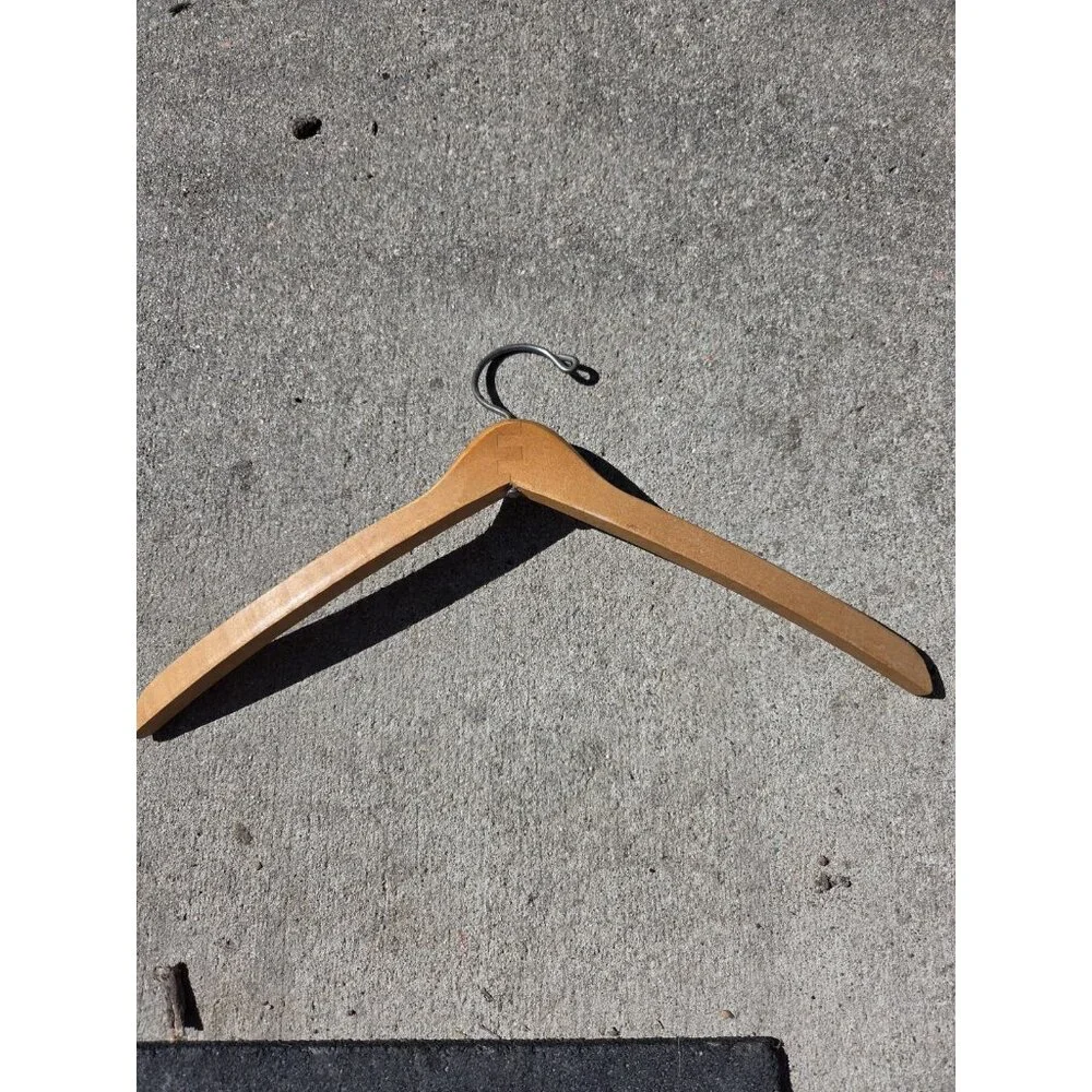 Vintage Wooden‎ Advertising Clothes Hanger Strasburger's Coffeyville Kansas
